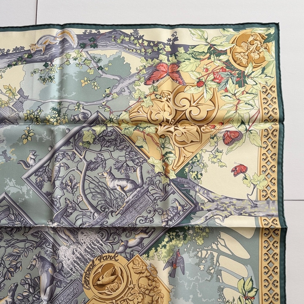 Hermes Central Park Conservancy Limited Edition Scarf 90 (extremely rare) - Picture 4 of 11